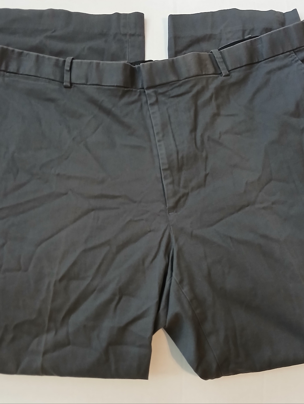 Perry Ellis Black Flat-Front Dress Shorts